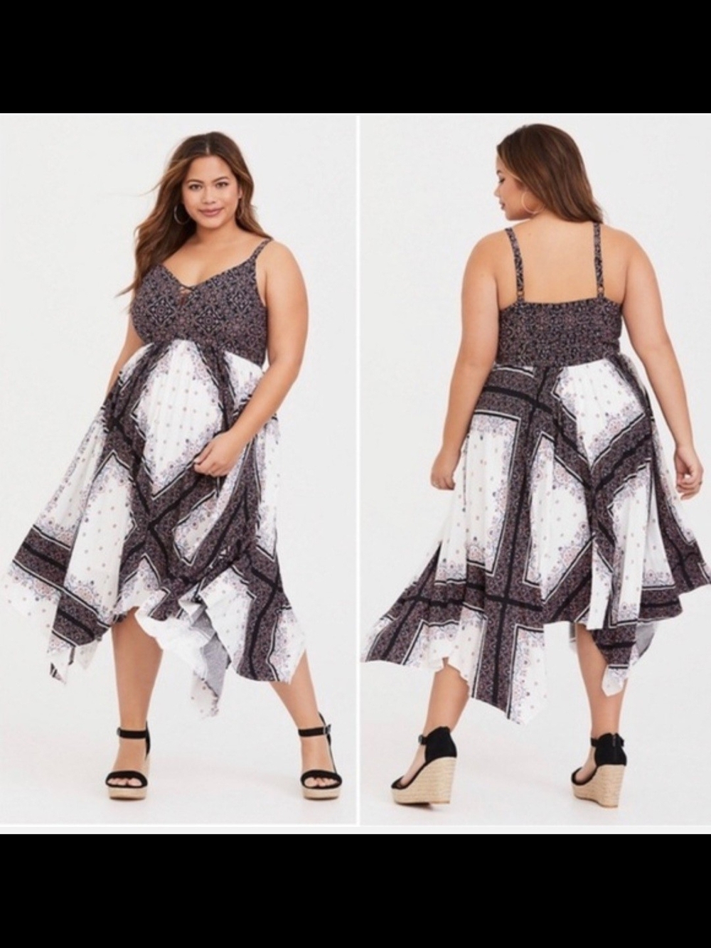 torrid Asymmetrical Handkerchief Hem Dress 00